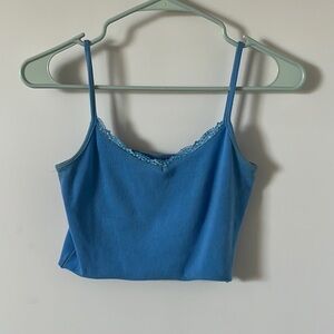 BLUE CROPPED TANK